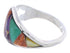 Southwest Ring Multicolor Sterling Silver Jewelry Size 8-3/4 EX22432